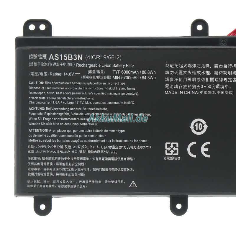 Acer Predator 17X GX-792-72DB Akku