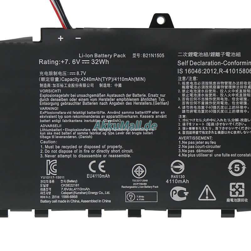 Asus 0B200-01400500 Akku