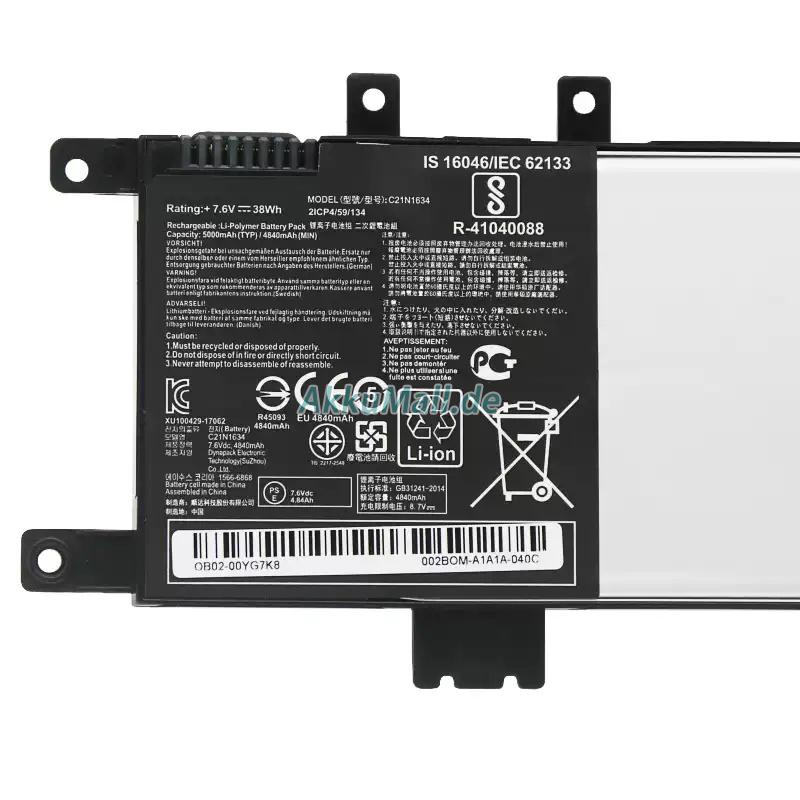 Asus F542UN Akku