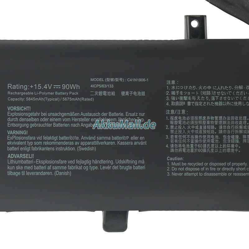 Asus TUF Gaming A15 FA506IV-HN256 Akku