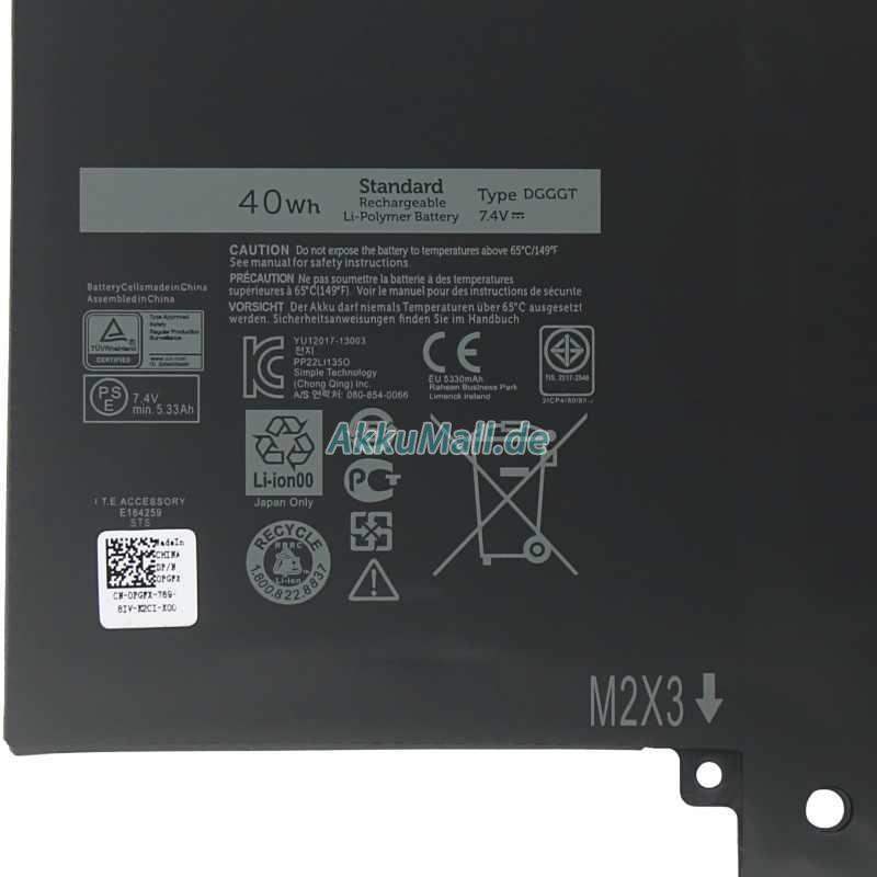 Dell P16TAkku