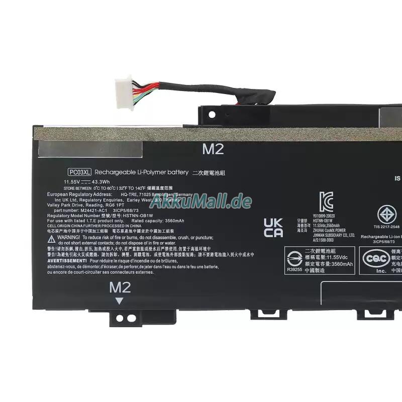 HP Pavilion x360 Convertible 14-dy0901nd Akku