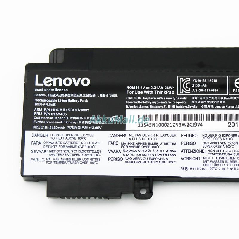 Lenovo ThinkPad T470s 20HF005BMN Akku