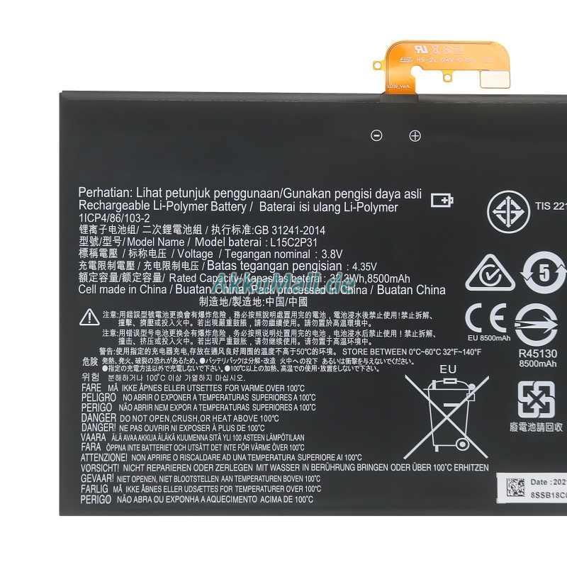 Lenovo Yoga Book Android YB1-X90FAkku