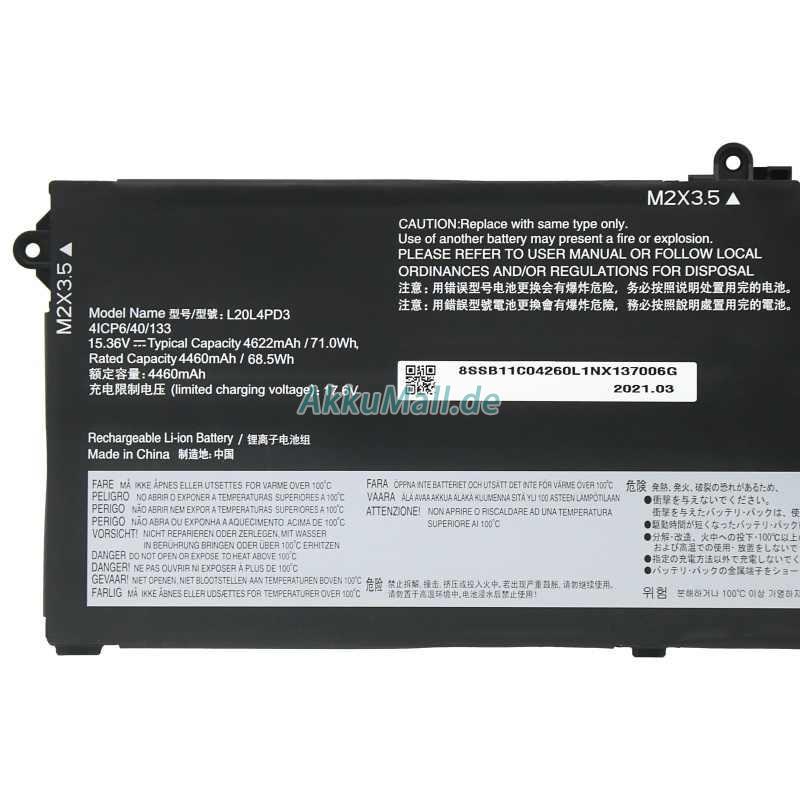 Lenovo ThinkBook 16p G2 ACH-20YM002WSAAkku
